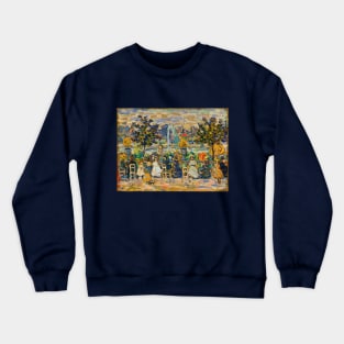 In Luxembourg Gardens by Maurice Brazil Prendergast Crewneck Sweatshirt